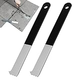 Pflasterstein-Hebewerkzeug, Pflasterstein-Werkzeuge | 2 x Pflasterstein-Abzieher aus Metall mit Fugenkratzer – Professionelles Werkzeug zum Entfernen von Pflastersteinen von Patio, Gehwegschaber mit