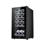Cecotec Weinkühlschrank GrandSommelier 15000 Black Compressor. 15 Flaschen mit Kompressor, der eine hohe Leistung garantiert. Einstellbare Temperatur und Touch-Bedienfeld