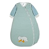 Sterntaler Schlafsack, Bär Ben, Abnehmbare Ärmel, Wärmeregulierung, Reißverschluss, Größe: 110 cm