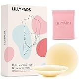 Lillypads Premium Nippelpads Selbstklebende Nipple Cover für Frauen - Wiederverwendbar und Waschbar - Nipple Pads für den Sommer - 8cm - Nude - Für Tiefen Rückenausschnitt - Klebe BH