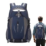 Wandern und Backpacking-Rucksäcke,40L Rucksack für Wandern Und Camping | Wasserdichter Rucksack Mit Großem Raum Für Bergwandern Wandern Reisen Outdoor-Sport Klettern Radfahren, dunkel-blau, se