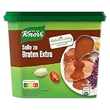 Knorr Soße zu Braten Extra leckere dunkle Soße Sauce mit würzigem Geschmack 25 Portionen