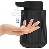 Seifenspender Automatisch 260ml Berührungslos Elektrischer Seifenspender mit Sensor, Schwarz Automatischer Seifenspender USB-Aufladung Für Bad, Küche, Büro