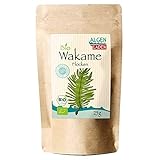 ALGENLADEN BIO Wakame Flakes - 25g | Undaria pinnatifida | Gemüsealge aus dem Atlantik | Rohkost | Vegan