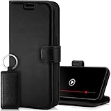 SURAZO Premium Handyhülle für Samsung Galaxy S24 Hülle Leder – Klappbare Echtleder Schutzhülle [Magnet, Kartenfach, RFID Schutz, Standfunktion] Flip Klapphülle Wallet Case Cover Lederhülle (Schwarz)