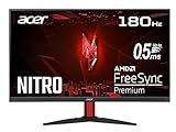 Acer Nitro KG272S3 Gaming Monitor 27 Zoll (69 cm Bildschirm) Full HD, 180Hz, bis zu 0.5ms (GTG), 2xHDMI 2.0, DP 1.2, FreeSync Premium, Schwarz, ‎UM.HX2EE.301