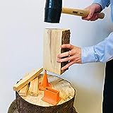 Forest Master USBB Brennholz Anzündholz Holzspalter Axt Beil Spaltmesser Holzschneiden Holzspalter Holz Klassisch Orange