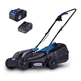 Scheppach Akku-Rasenmäher BC-MP320-X 20V Brushless Akkumäher | 32cm Schnittbreite | für 250-300 m2 | Schnitthöhenverstellung von 20-60mm | 30L Korb | 20V-IXES-Serie | mit 4Ah Akku & 2,4A Ladegerät