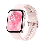 HUAWEI Watch FIT 3 Smartwatch, Bluetooth Anrufe, GPS, Aluminum Case, iOS&Android, 1,82' AMOLED-Display, Bis zu 10 Tage Akkulaufzeit, Umfassendes Gesundheits&Fitness-Management, Rosa Fluorelastomer