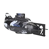 U-Boot-Spielzeug, Mini-Simulation Military Remote Control 6-Kanal-U-Boot für Kinder über 8 Jahre alt(Schwarz)