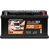 Solarbatterie 120Ah 12V EXAKT DCS Wohnmobil Versorgung Boot Solar Batterie (120AH 12V)