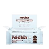 rocka WAFFLE PROTEIN BAR I 24% Protein I 160 kcal pro Riegel I 6 x 30 g einzeln verpackte Fitnessriegel | veganer Proteinriegel mit Haselnusscreme-Füllung I ohne Zuckerzusatz (Choco Hazelnut)