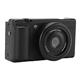 Vlog -Kamera 2,8 -Zoll -Farbflip -Bildschirm Autofokus 80m Foto 5K30FPS Video 16x Digital Zoom F1.8 Große Blendenfotografiekamera (Schwarz)