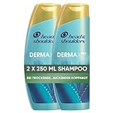 Head & Shoulders DERMAXPRO Beruhigend Anti-Schuppen Shampoo & Kopfhautpflege bei trockener, juckender Kopfhaut (verbunden mit Schuppen), 2x250 ml