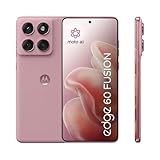 Motorola Edge 60 Fusion Smartphone (6,67“-Super-HD-Display, 50-MP-Kamera mit Moto AI, 8/256 GB, 5200 mAh, Android 15) Pantone Zephyr, inkl. Schutzcover + Handyhalter – speziell bei Amazon