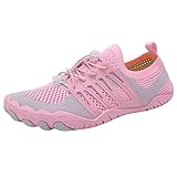 Fulidngzg Wasserschuhe Damen Ultraleicht Gym Barfußschuhe Orthoback Schuhe 38 Yoga Wasserschuhe Hallux Valgus Schuhe Flach Outdoor Sneakers Fitnessschuhe Weiß Trekking Badeschuhe Bequeme Schuhe