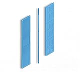 DOJA BARCELONA | 2mm Abstandshalter Kunststoff | Abstandhalter Blau | PACK 100 | Kunststoffkeile Unterlegplatten | Unterlegkeile, Plastic Spacers, Verglasungsklötze, Unterleger Plastik Keile