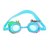 WOONEKY 1 Paar Cartoon-Schwimmbrille süße Antibeschlagbrille Anti-Fog-Schwimmzubehör taucherbrille für kinder taucherbrillen für kinder schnapsgläser Antibeschlag-Schwimmzubehör Stk Blue