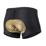 WMDMJT Herren Radhose 9D Gel Gepolstert – Atmungsaktive MTB Radunterhose – Schnelltrocknende Fahrrad Shorts Stoßfest – Schwarz Für Straße, Mountainbike,Yellow-L