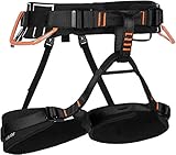 Mammut 4 Slide Harness | Klettergurt für Damen und Herren, Absturzsicherung, Ausrüstung für Bergsteiger | XS-M, Schwarz