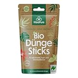 KleePura Bio Dünge Sticks für Topf- und Zimmerpflanzen, ca. 200 Stück, Vegane Düngestäbchen für Blüh- & Grünpflanzen