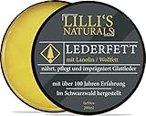 Lillis Naturals Lederfett farblos mit Lanolin (Wollfett) für Schuhe Sattel Jacke Gürtel 200ml