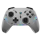 Machenike G5 Pro Gaming Bluetooth Controller für PC/Switch/IOS/Android, Wireless Hall Effect Controller für 6 RGB Lichteffekte, 6-Gyroskop, Turbo Funktion (Schwarz)