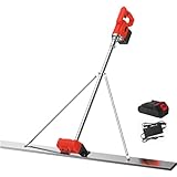 Elektrisches Beton Rüttelset Betonrüttler, elektrisch, wiederaufladbar, 1,8 m, 2 x 6000 mAh Akku, Betonoberflächen-Nivelliergerät, elektrischer Beton-Finishing-Rüttler, 1,8 m – 1 x Akku