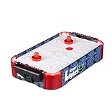 Relaxdays 10024098 Airhockey Tischspiel, Profi Lufthockey mit LED-Beleuchtung, mit Gebläse, inklusive Zubehör, Tischhockey, bunt