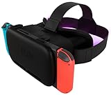 Orzly VR Brille für Nintendo Switch/Switch OLED Konsole Modell fur 3D Virtual Reality Headset Spiele Zubehör Set- Geschenkbox-Edition Schwarz