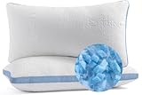 Hiimgo Kopfkissen 40x80 cm (2er Pack), Höhenverstellbares Schlafkissen, Memory Foam Kissen, waschbares Bettkissen, Beddingkissen mit anpassbarer Füllung, mit Reißverschluss