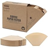 SUNYA Papier Kaffeefilter #2, 100 Stück natürliche ungebleichte Einweg-Kaffeefilter für 1-4 Tassen Kaffeebereiter und Kaffeemühle