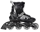 RAVEN Profession Inlineskates Inliner für Kinder und Erwachsene OPTIONAL 2in1 mit Schlittschuhenverstellbar (Black ohne Kufen, 38-42 (25cm-27,5cm))