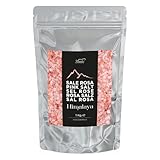 Bembo – Rosa Kristallsalz aus dem Himalaya (Salt Range Pakistan) - 1000 g – Natriumarm, reich an Spurenelementen, ohne Konservierungsstoffe, Farbstoffe oder Rieselhilfen – Grob