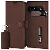 SURAZO Handyhülle für Google Pixel 9 5G Hülle Leder Klappbar Echtleder Schutzhülle [Magnet, Kartenfach, RFID Schutz, Standfunktion, Kameraschutz] Flip Klapphülle Case Cover Lederhülle Supreme