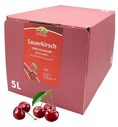 Bleichhof Sauerkirschsaft - 100% Direktsaft OHNE Zuckerzusatz, Bag in box (1x 5l)