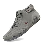 Barfußschuhe Herren Damen Unsex Leder Hoch Alpaca Barfuss Schuhe Cowboystiefel Italienische Wandern Wasserdicht Sneaker Barefoot Shoes Bootsschuhe Wanderschuhe