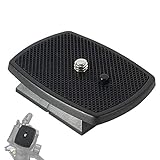 Olakin Kamera Schnellwechselplatte, Schnellwechselplatte mit 1/4 Zoll Schraube, Universelle Kamera-Schnellwechselplatte, Schnellkupplungsplatte aus ABS-Kunststoff für die Meisten Stative