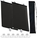Sonnenschutz Auto Baby,Dancepandas Sonnenschutz Auto Seitenscheibe,mit Flexibler Größeneinstellung und UV-Schutz(2er-Set 40x60 cm),Nverzichtbares Reise-und Baby-Autozubehör