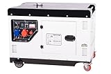 Pro-Lift-Montagetechnik Silent Diesel Stromaggregat 230V 400V 10kW Stromerzeuger 10000W Notstromaggregat - 02870