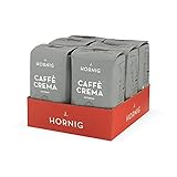 J. Hornig Kaffeebohnen Espresso, Caffè Crema Intenso, 6x1kg ganze Bohnen, kräftig-schokoladiger Geschmack, für Vollautomaten, Siebträgermaschine und Espressokocher…