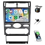 4G+64G CAMECHO Android 13 Autoradio für Ford Mondeo 3 2004-2007 (Hatchback) mit Navi Carplay Android Auto,Doppel Din Radio mit 9‘’ Touchscreen Bluetooth5.0 RDS 32EQ DSP Mirror Link+HD Rückfahrkamera