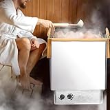 Saunaofen (Anwendbarer Raum: 2–13 M³), ​​elektrischer Saunaofen Aus Edelstahl Mit Internem Regler, Timer: 0–180 Min., Temperatur: 0–110 ℃,8.0KW