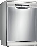 Bosch Serie 4, Freistehender Geschirrspüler, 60 cm, Silver Inox, SMS4EMI06E