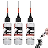 3 Stück Haarschneidemaschinen Öl, 60ml Scherkopf ÖL Für Haarschneidemaschinen, Friseuröl Für Haarschneidemaschinens, Trimmer, Rasieröl, Bartschneideröl, Rostschutz Haarschneideröl
