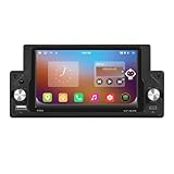 2G+64G 1 Din Autoradio mit Wireless Carplay Android Wireless Android Auto Navi GPS WiFi 5.9 Zoll Touchscreen Autoradio mit Mirror Link Bluetooth FM/RDS/DSP/USB/SWC Rückfahrkamera