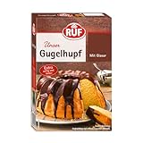 RUF Gugelhupf, extra saftige Kuchenbackmischung mit Kakao-Glasur, lässt sich wunderbar mit Streusel, Dekoren und Dekor-Auflegern verzieren, 1x550g