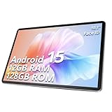 SVITOO 2025 Neueste Android 15 Tablet, 10 Zoll, 12GB RAM + 128GB ROM (1TB TF), Octa-Core, 1280x800 HD, 6000mAh（mit NTC）, Widevine L1, 8MP + 5MP, 2.4G + 5G WiFi, GPS, Bluetooth 5.0, mit Hülle
