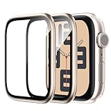 WSKEN Schutzfolie für Apple Watch Series SE2/SE/6/5/4 40mm Folie, [Titanium Alloy Frame] Displayschutz Blasenfreie, 3D Volle Abdeckung, Anti-Staub, Anti-Kratzer, Anti-Fingerabdruck 2 Stück