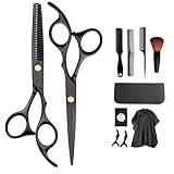 Haarschneideset Für Damen, Herren, Kinder Und Friseursalons: Schere, Kamm, Clips, Umhang, Aufbewahrungstasche, Leder, Stoff, Einsteller Und Bürste